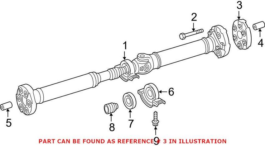 Mercedes Drive Shaft Flex Disc 2104110415